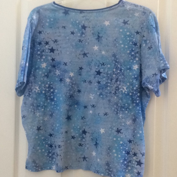 FINAL MARKDOWN PATRIOTIC bonworth tee petite small - Picture 6 of 6